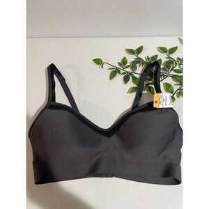 Hanes Comfort Evolution Wire-Free Bra Gray/Black Medium